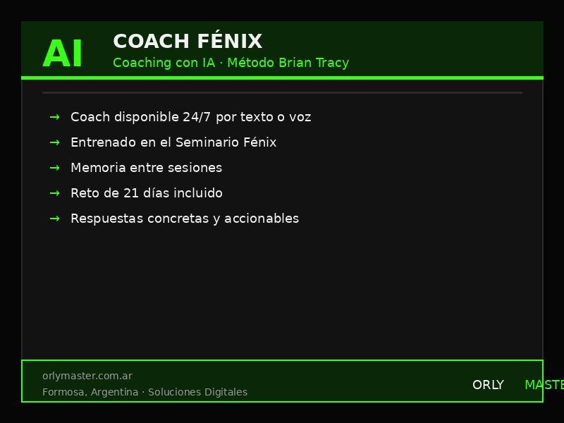 Coach Fénix — Sesión de IA Personal