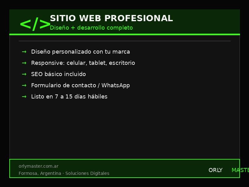 Sitio Web Profesional